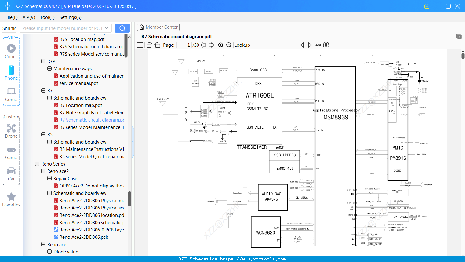 OPPO R7 Schematic Circuit Diagram